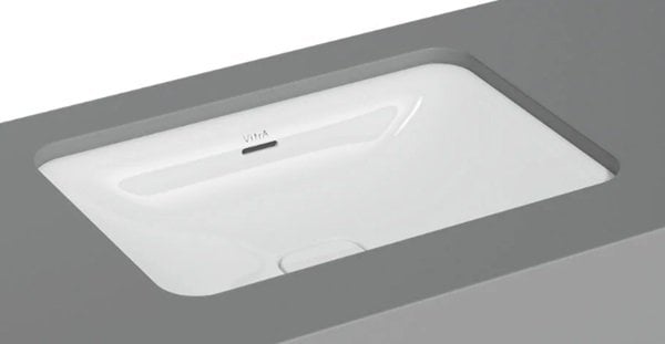 Vitra 7535B003-1082 Metropole Dikdörtgen Tezgahaltı Lavabo 60 cm Beyaz.